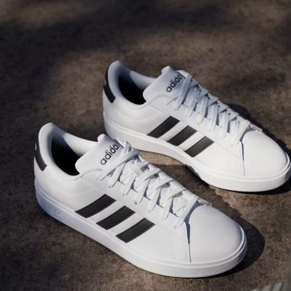 Adidas Grand Court Tennis Shoes NWT White and Black